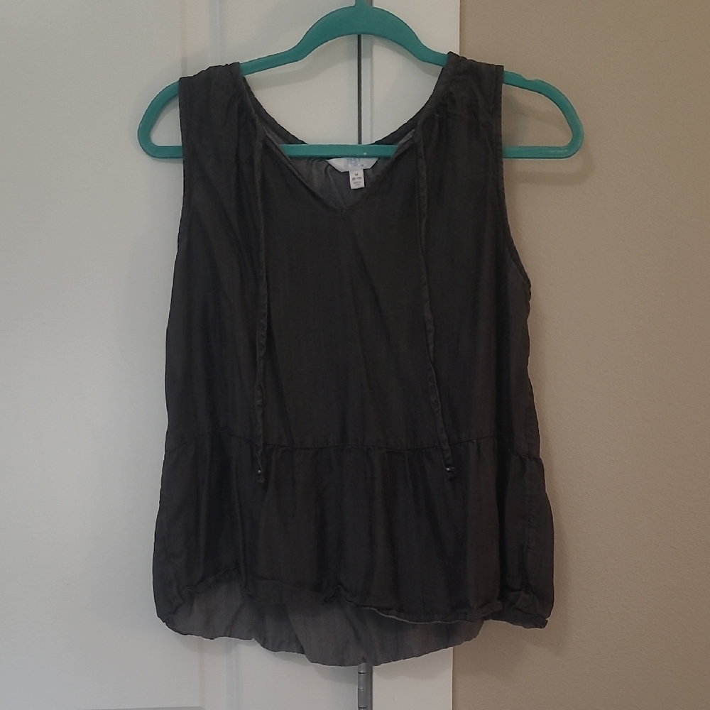 Women's Black Sleeveless Top